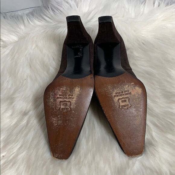 Stuart Weitzman Brown Suede Heels Size 10 - Picture 6 of 6